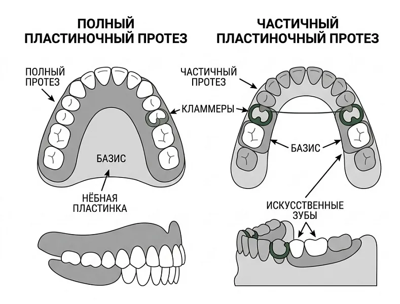 Пластиночные протезы